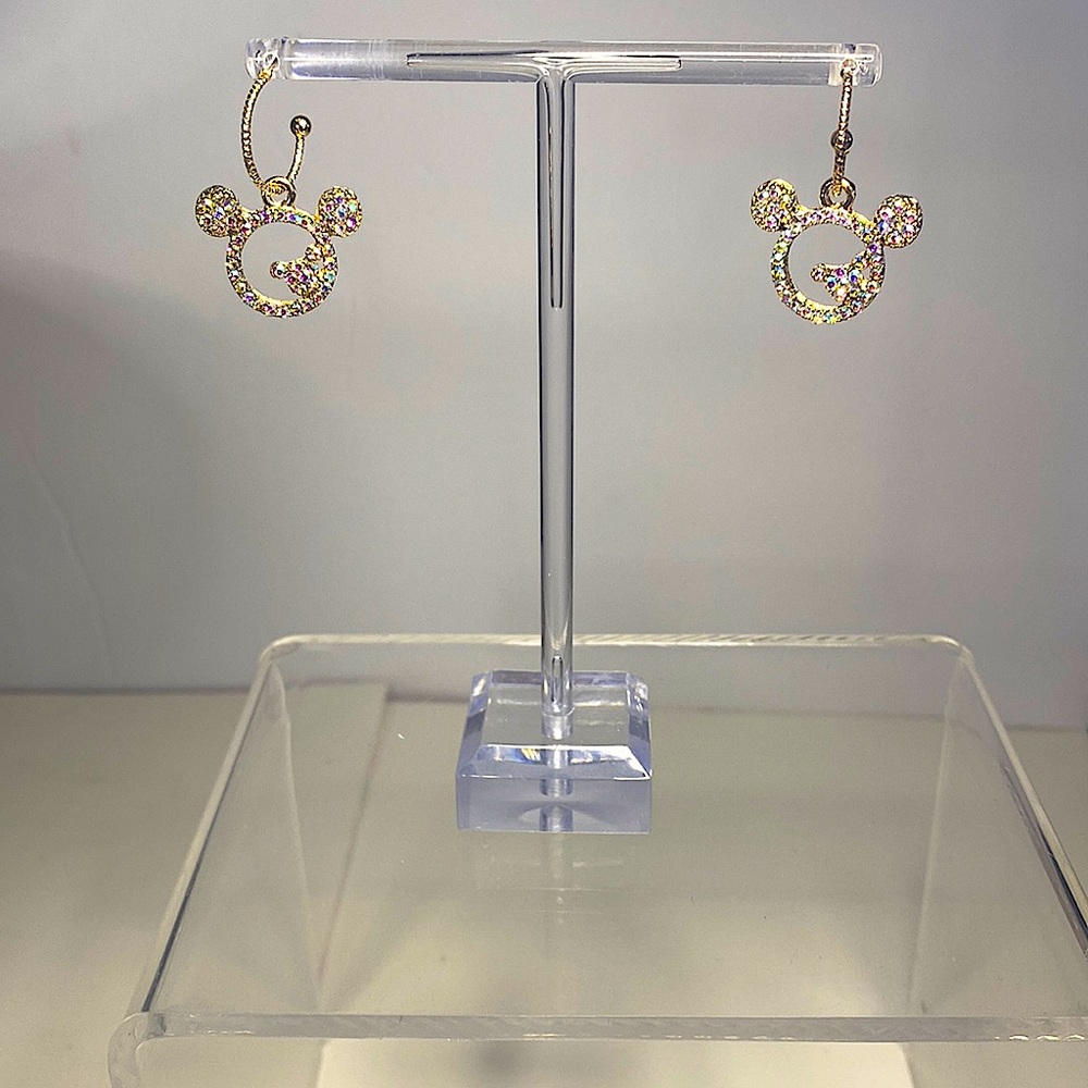 MINNIE MOUSE STARBURST CRYSTAL NEW EARRINGS
